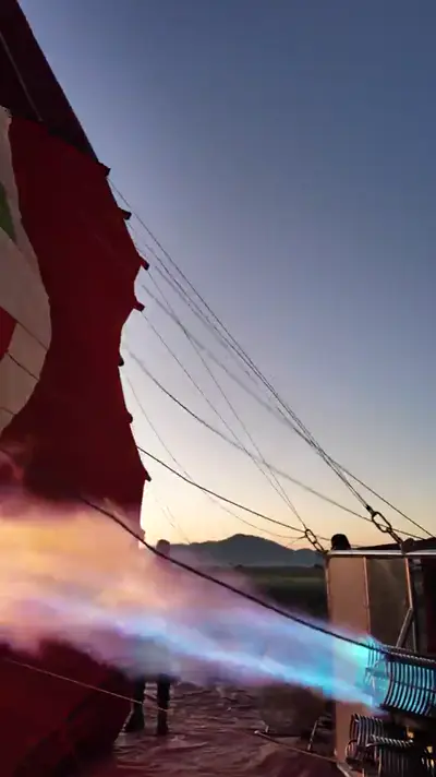 Le brûleur avant l'envol