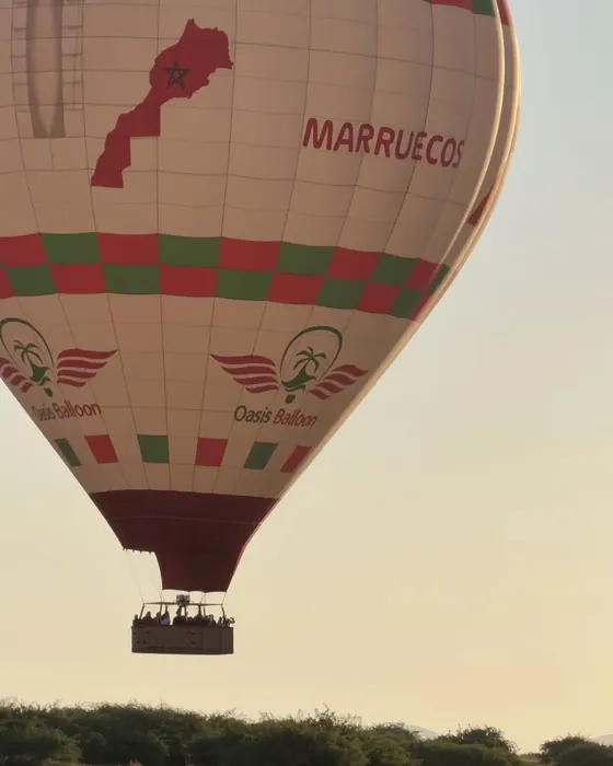 Montgolfière aux couleurs du Maroc